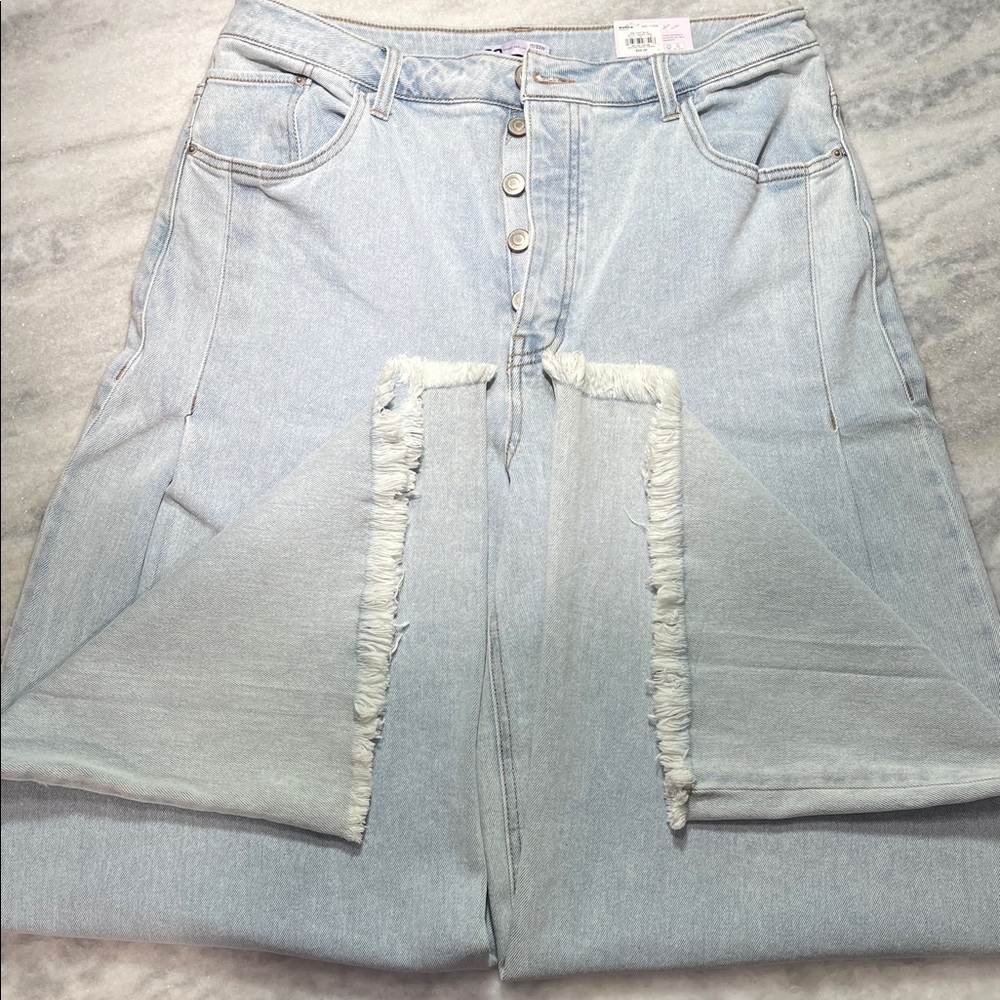 SO Light Blue Wide-Leg Jeans